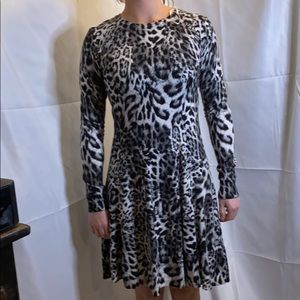 Skater dress animal print